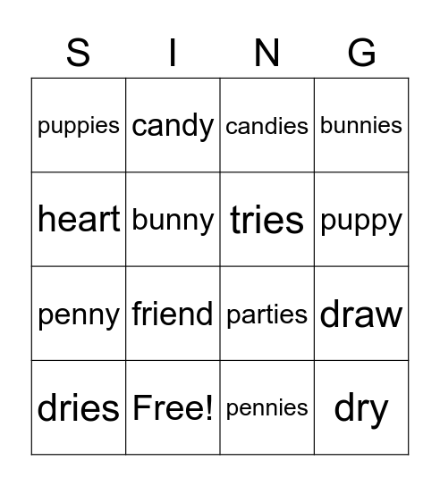 What's Your Favorite Song? Bingo Card
