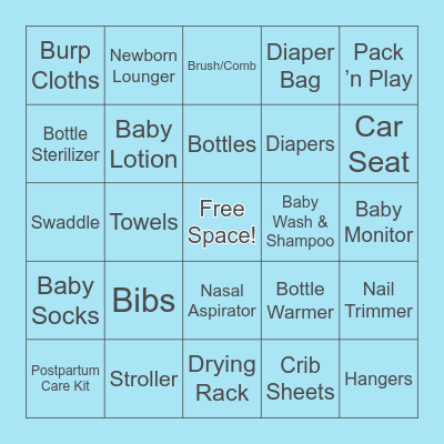 Baby Simpson Bingo Card