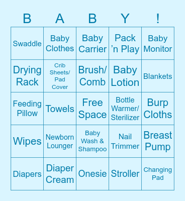 Baby Simpson Bingo Card