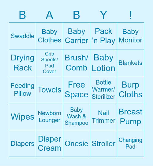 Baby Simpson Bingo Card