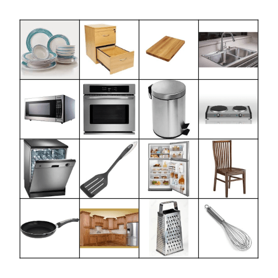 Kitchen Vocabulary Pictures 