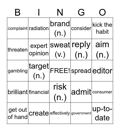 CONNECTIONS Bingo Card