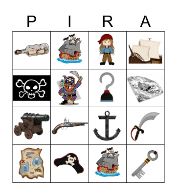 Piraten Bingo Card