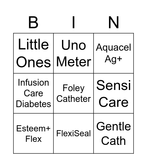 Bingo Products Game Bingo Card