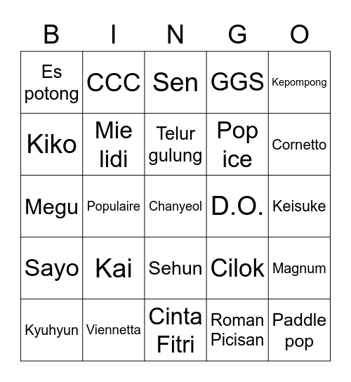 SOOJUNG3WP Bingo Card