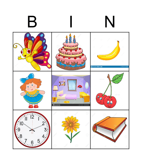 Bingo English Month Bingo Card