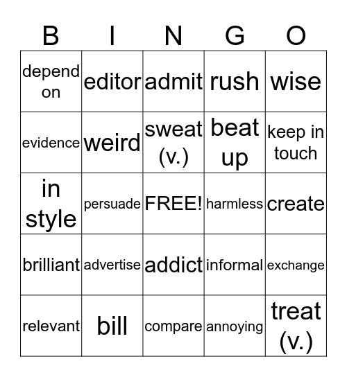 CONNECTIONS Bingo Card