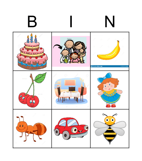 Bingo English Month Bingo Card