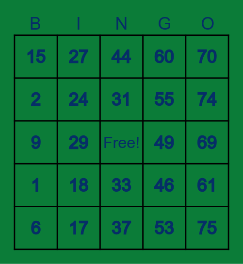 Roi Flores-10058813 Bingo Card