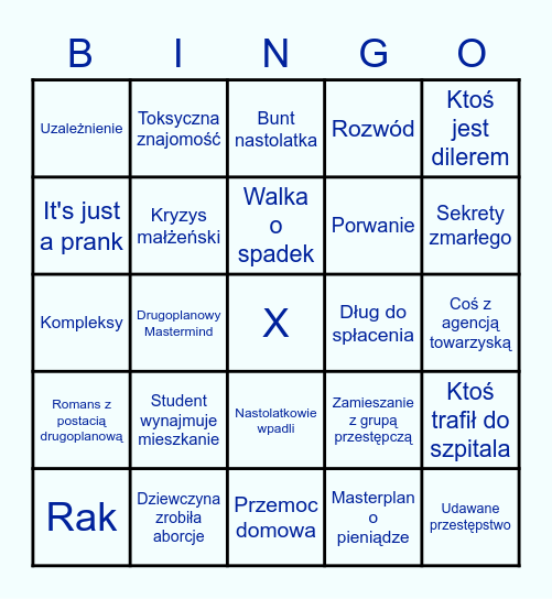 Ukryta Prawda Bingo Card