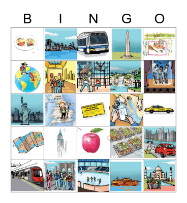 New York New York 5e Bingo Card