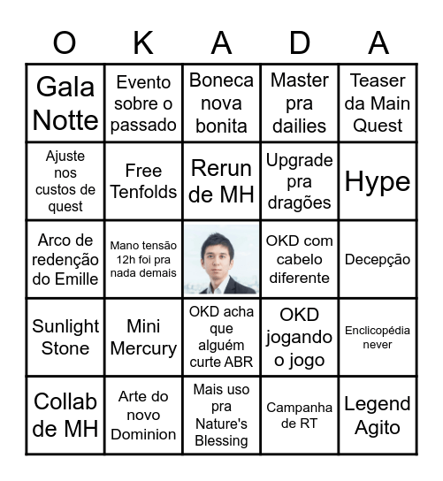 I don't know... Bingo Card