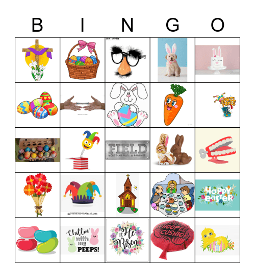 April Fools & Easter BINGO Card