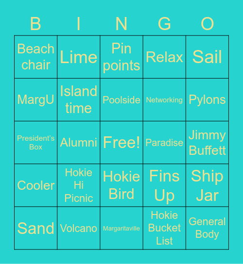 MargU/SAA Bingo Card