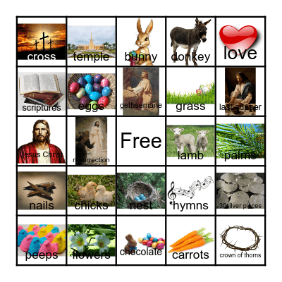 Easter Bingo Card