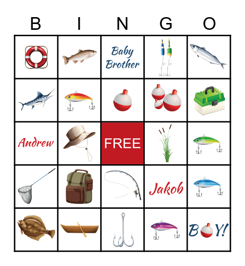 Baby Shower Bingo Card