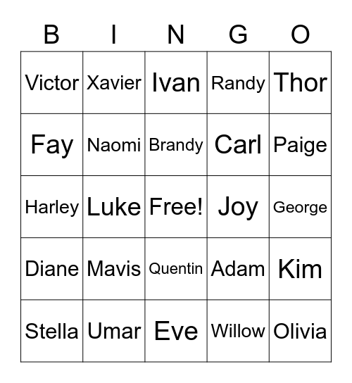 Telesitter Bingo, Part Deux Bingo Card