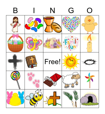 Easter Bingo Card