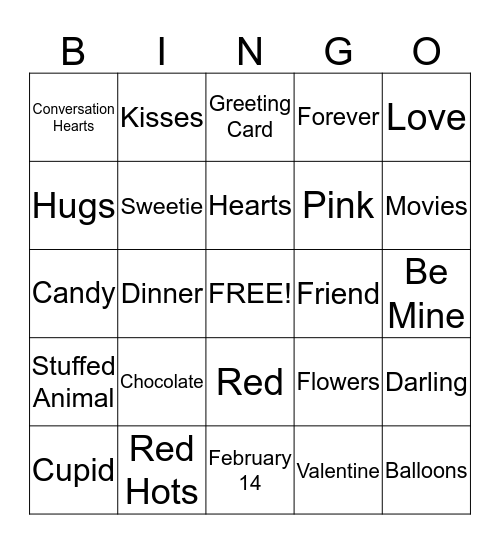 Bingo Party Bingo Card