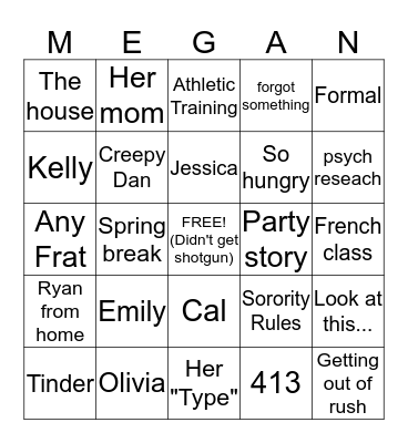 Mobile Bingo Card