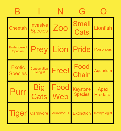 Lounge & Learn: March Comes in Like a Lion(fish) Bingo Card