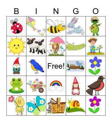 Spring Bingo Card