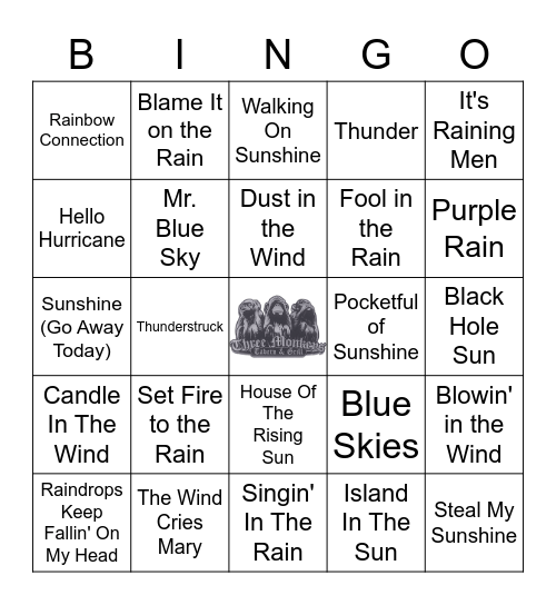 Song About The Weather Bingo Card