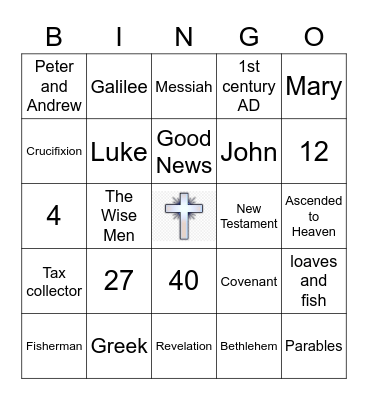 TUS Bible Bingo Card