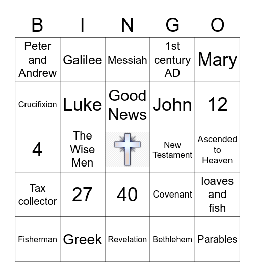TUS Bible Bingo Card