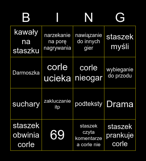 Staszek i Corle coop Bingo Card