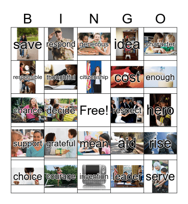 2nd Grade, Unit 4 Bingo Card