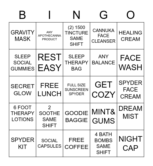 MARCH BINGO Card