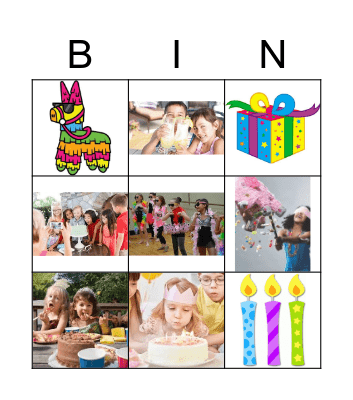 BIrthday Bingo Card