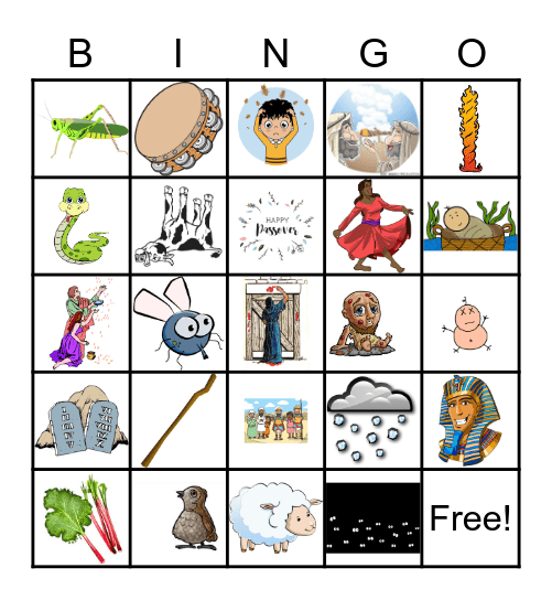 PASSOVER Bingo Card