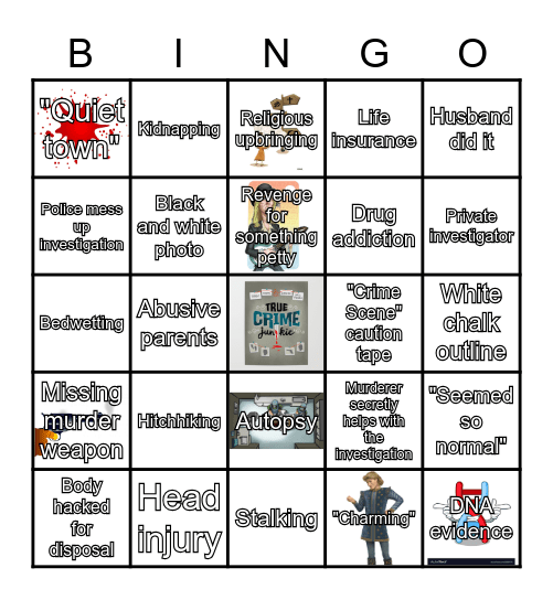 A/S Murder Show Bingo! Bingo Card