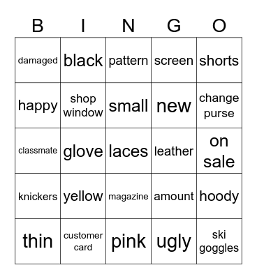 Bingo 1BK file 5 Bingo Card