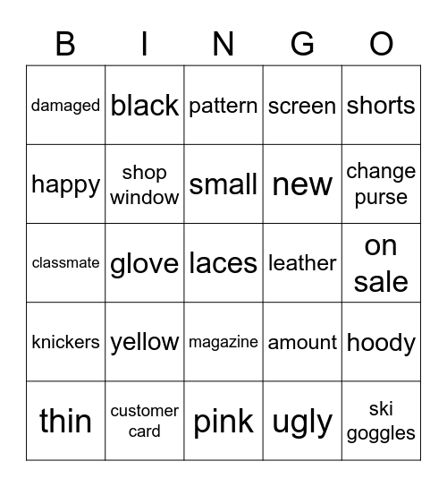 Bingo 1BK file 5 Bingo Card