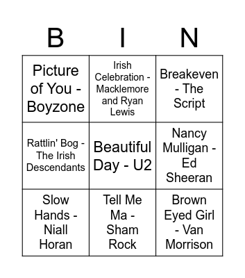 St Patricks Day ☘ Bingo Card