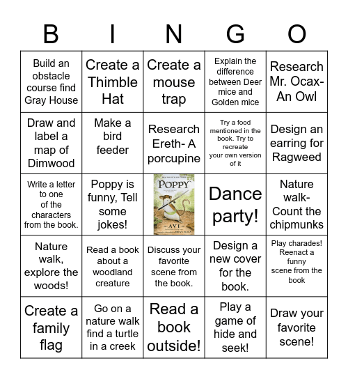 Poppy BINGO Card