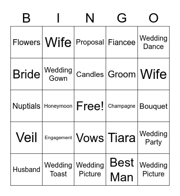 Shriti-Malav Wedding!!💕🥂 Bingo Card