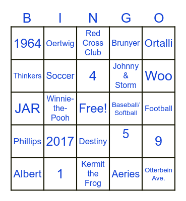 US History Bingo - RHS Edition Bingo Card