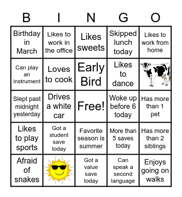Spring Retention Bingo Card