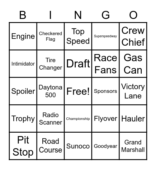 NHOF Membership Bingo Card
