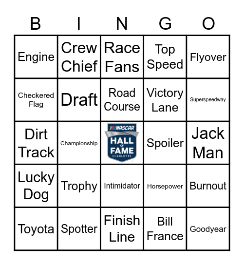 NHOF Membership Bingo Card