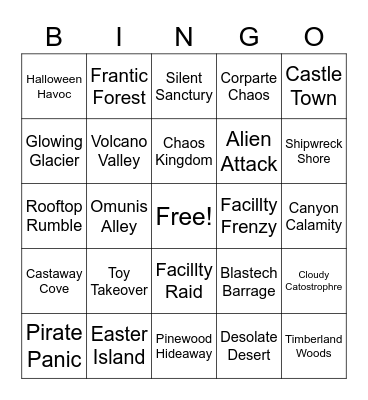 Tower Heros Roblox Bingo Card