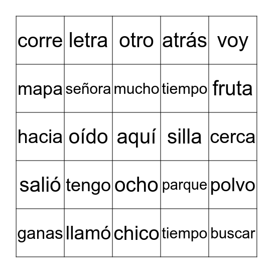 Bingo Card