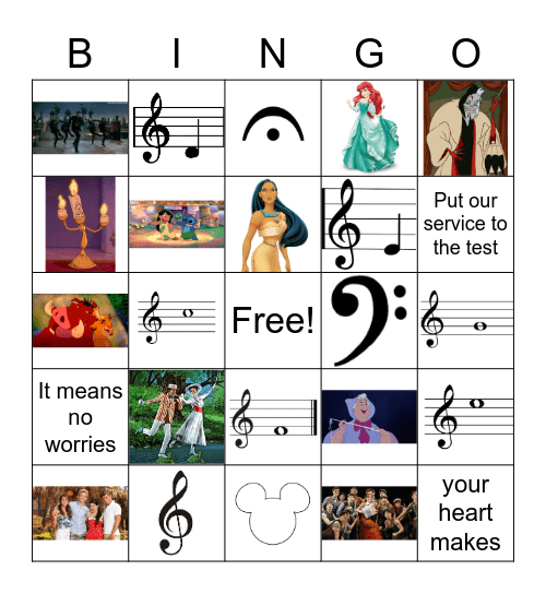 Happily Ever After Bingo Card