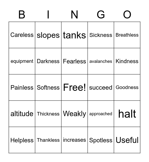 Lesson 25 Wonders 3rd grade Bingo Card