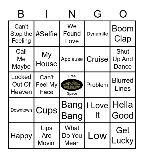 K-Pub 2000's Top 40 Bingo Card