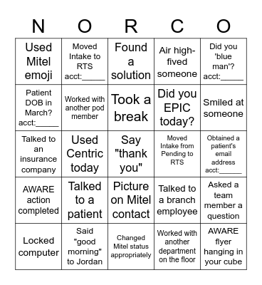 FRIDAY FUN WITH QUALIFICATIONS Bingo Card